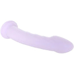 8 Inch Platinum Silicone Dildo With Lube 1Oz | Harness Compatible Strap-On Dildos | G-Spot P-Spot Massager