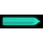 Night Light Glow-in-the Dark Premium Latex Condoms with Silver Pocket Case, 3 Count