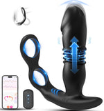Prostate Massager with 12 Vibration & 3 Thrusting Modes – APP Controlled Anal Toy