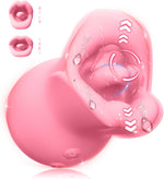 3-in-1 Silicone Clitoral Stimulator – Rose Sex Toy with 10 Licking & Vibrating Modes