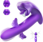 G-Spot Thrusting Vibrator with 7 Kissing, 7 Vibration & 10 Flapping Modes