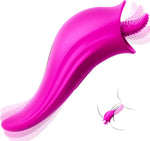 Rose Tongue Vibrator – 8 Mode Clitoral & Nipple Stimulator for Women & Couples