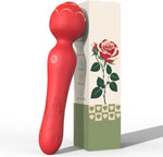 Rose Wand Vibrator – Clitoral, G-Spot & Nipple Stimulator, Waterproof & Quiet