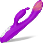 Heated G-Spot Rabbit Vibrator with Bunny Ears & 9 Vibration Modes, Waterproof