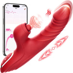 Thrusting G-Spot & Clitoral Vibrator – 10 Vibration, 7 Thrust Modes, Licking Rabbit