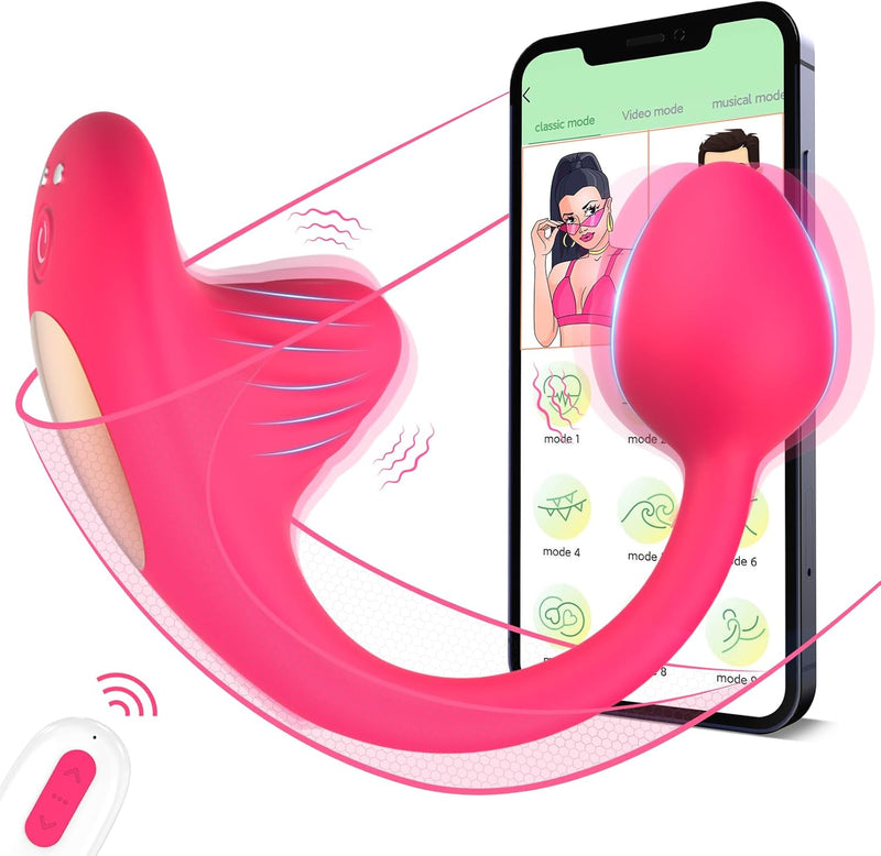 Wearable Panty Vibrator β App & Remote Control G-Spot & Anal Stimulator with 10 Modes