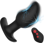 Large Vibrating Prostate Massager with 8 Shock & Vibration Modes – Remote Anal Plug
