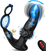 Remote Control Prostate Massager | 7 Mode Vibrating Anal Plug & Cock Ring for Men