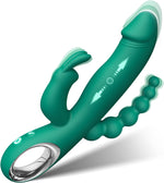 Thrusting G-Spot & Anal Vibrator – 10 Mode Silicone Waterproof Rechargeable Toy