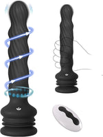 Rotating & Vibrating Prostate Massager | Remote Control Anal Plug with Suction Cup