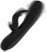 Rechargeable Rabbit Vibrator with Dual Motors & 10 Modes for G-Spot & Clitoral Pleasure