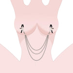 BDSM Nipple Clamps with Chain, Sex Toys for Men & Women, Fetish Bedroom Play