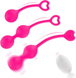 G-Spot Vibrator with 10 Vibration Modes & Remote, Waterproof Silicone, Rose