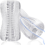 Male Masturbator Pocket Pussy, TPE 3D Realistic Texture Spiral Tunnel Stroker