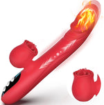 Thrusting Rose Vibrator – G Spot & Clitoral Stimulator with 7 Licking Modes