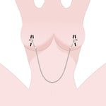 BDSM Nipple Clamps with Metal Chain for Couples, Nipple Stimulation & Sex Toys