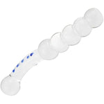 Glass G Spot Dildo Anal Beads Butt Plug Vaginal Stimulator Prostate Massager Double-Ended Pleasure Wand For Men Women Masturbation