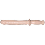 Doc Johnson Classic - The Manhandler - 14.5 Inch - 9.5 Inch Usable Length - Dildo with Handle - White
