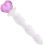 Glass Dildo Glass Pleasure Wand Crystal Pink Heart Massager