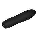 Slippery Mini Vibrator - Powerful Portable Bullet Vibrator, 10 Vibration Programs - Waterproof, Battery Operated (Black)