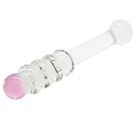 Glass Honey Stick Beaded Dildo