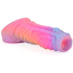 Monster Penis Sleeve Girth Enhancer for Men Reusable Pennis Sleeve Girth Enhancer, Pennis Extender Sleeves Monster Pennis Sleeve Girth Enhancer with Penis Ring for Sex (Pink)