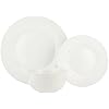 18-Piece White Dinnerware Set, Plates, Bowls, Service for 6
