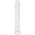 Diamond Dildo Butt Plug, 7.5 Inches Glass Pleasure Wand Crystal Massager