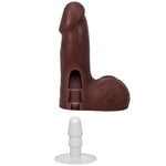 Doc Johnson The Realistic Dildo- 5 Inch ULTRASKYN with Removable Vac-U-Lock Suction Cup - F-Machine and Harness Compatible - for Adults Only, Chocolate