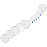 Glass G Spot Dildo Anal Beads Butt Plug Vaginal Stimulator Prostate Massager Double-Ended Pleasure Wand For Men Women Masturbation