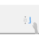 Doc Johnson Raging Hard-Ons - Slim Line - 7 Inch Ballsy (7.4 in. Long and 1.2 in. Wide) - Heavily Veined - Dildo - Great For Anal Beginners, cobalt blue, 0279-20-AM