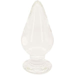 Rock The Hell Huge Glass Butt Plug, Crystal Anal Plug Plug Pleasure Wand Anal Trainer, 28 Oz