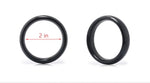 Metal Cock Testicle Ring Without Edges, Sexual Stimulation Device Prolonged Erection Sex Toy for Men(Black, Large)