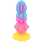 Butt Plug Anal Sex Toys Luminous Monster Dildo With Suction Cup Silicone Anal Beads G-Spot Dildo For Prostate Massage Vaginal Stimulation Adult Sex Toys For Men Women Masturbation (M)