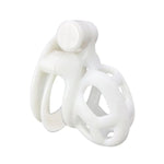 Male Chastity Device Cock Cage - White Chastity Cage W/Invisible Lock & 4 Rings, Lightweight Body-Safe 3D Resin Cb Lock Bdsm Bondage Sex Toy Penis Exercise Virginity For Men (N/Nub)