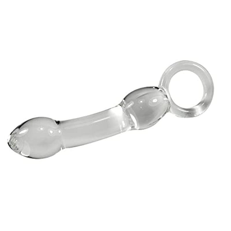 Glass Dildo, Crystal G Spot Stimulation Pleasure Wand Penis Anal Sex Toys For Couple, Anal Butt Plug For G-Spot Stimulation