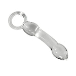 Glass Dildo, Crystal G Spot Stimulation Pleasure Wand Penis Anal Sex Toys For Couple, Anal Butt Plug For G-Spot Stimulation