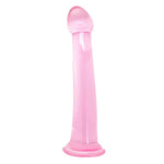 Realistic Suction Dildo For Men And Women, Flexible Jelly Toy With Tapered Shaft, Bulbous Tip, Hands-Free Base, Anal Or Vaginal Use, Solo Or Couple Play, Discreet Adult Pleasure Small Pink
