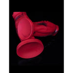Silicone Thick Dildo With Big Head, Huge Realistic Anal Dildo With Suction Cup, Soft Yet Firm Sex Toys For Men And Women, Fantasy Penis For G-Spot Stimulation, 8.85''Red