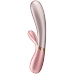 Hot Lover Connect App Vibrator Sex Toy | Adult Toys For Women | Rabbit Vibrator + Heat + App | Vibrating Sexual Pleasure Device | Stimulation Vibrators | Woman Sextoy (Pink)