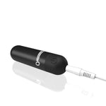 Soft Touch Rechargeable Bullets - Waterproof Mini Bullet Vibrator - Vibrator Bullet Sex Toy - Discreet Women Toy - Personal Stimulator - Black