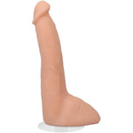 Doc Johnson Signature Series - Roman Todd - 8 Inch ULTRASKYN Dildo with Removable Vac-U-Lock Suction Cup - F-Machine & Harness Compatible - for Adults Only, Vanilla