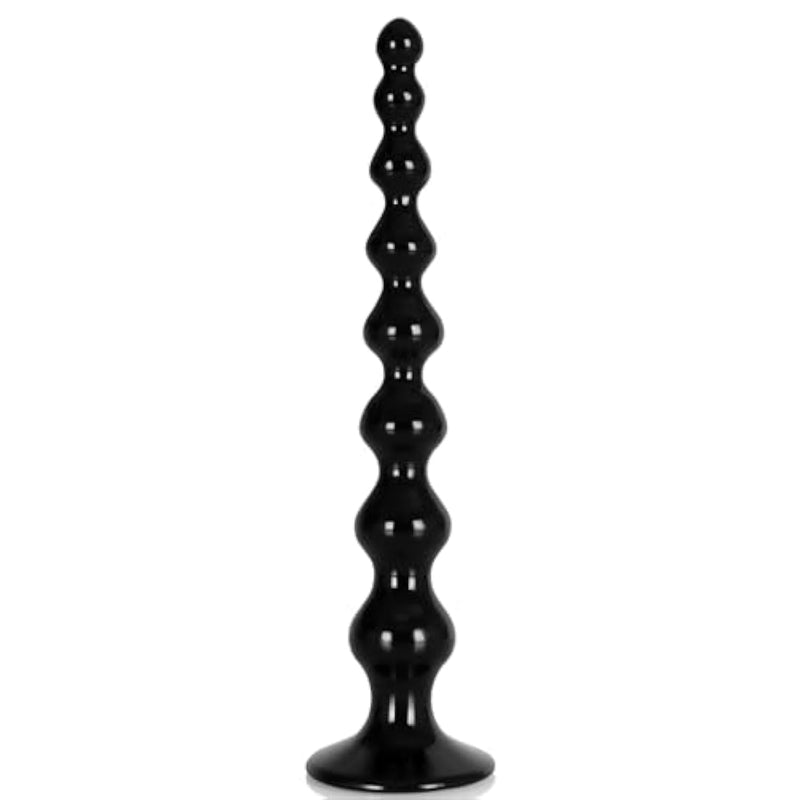 10Inch Long Anal Dildo Sex Toy - Long Anal Plug With 8 Gradual Large Beads - Flexible Long Anal Beads With Strong Suction Cup, Vaginal Anus Dilator Prostate Massage For Men Women (S)