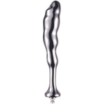 7.68” G-Spot Dildo, Curved Stainless Steel Prostate Massager With Kliclok System For Beginner Users