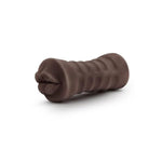 Hot Chocolate Renee - Vibrating Realistic Ultra Soft Ribbed Pocket Pussy Masturbator Stroker - Hand Held One Size Fits All Sex Toy For Men
