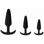 Silicone Butt Plug Set, 3 Pcs Wearable Flared Base Anal Trainer Anal Plug For Prostate Massage Unisex Adult Anal Toy For Beginner Advanced Users