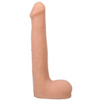 Doc Johnson Signature Series - Oliver Flynn - 10 Inch ULTRASKYN Dildo with Removable Vac-U-Lock Suction Cup - F-Machine & Harness Compatible - for Adults Only, Vanilla