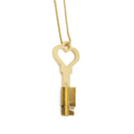 Chastity Cage Keys Brass Replacement Cylinders With Keys For Male Chastity Devices Nice And Practical Heart Shaped Key Necklace Invisible Lock Replacements For Resin And Metal Cock Cage (Gold)