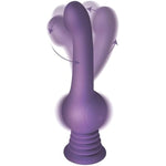 Sex Shaker Silicone For Men, Women, & Couples. Rechargeable, Waterproof And Powerful Gyrating Dildo, 1 Piece, Purple.