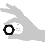 Hexnut Cock Ring - Black (Pack Of 2)